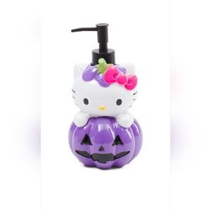 Hello Kitty Purple Pumpkin Halloween Costume Soap Lotion Dispenser 8” BRAND NEW